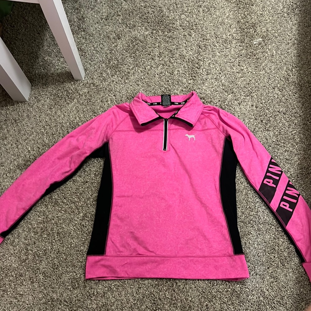 PINK zip pullover